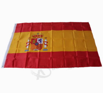 Bandiera deL paese appeso su ordinazione 3 * 5ft bandiera deLLa Spagna per gLi sport