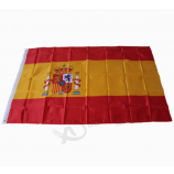 Drapeau de pays accrochant fait sur commande 3 * 5ft drapeau d'Espagne pour des sports