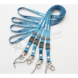 Eco-friendly printed polyester material lanyards strap wholesale