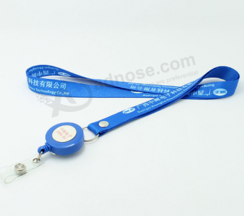 Colorful id name card holder lanyard with id badge reel