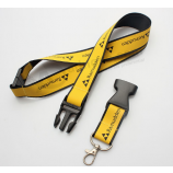 Fashion custom woven satin lanyard for event