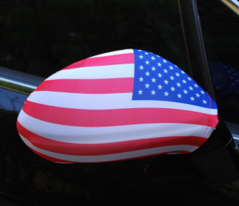 Printed Polyester American Flag Car Side Flag Mirror Cover 