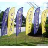 Hot Selling Custom Promotional Outdoor Use Swooper 5M Feather Banner Flag with high quality and any size