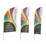 Custom advertising swooper beach flag with high quality and any size