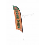 Original factory banner font swooper feather flags with high quality and any size