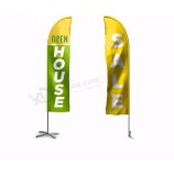 Economic and Reliable Factory Directly Supply Swooper Feather Flag with high quality and any size