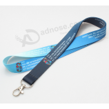 Dye sublimation print polyester neck strap flat lanyard