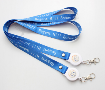 Fast delivery custom exhibition advertising retractable lanyards