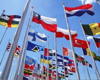Bannière de drapeau pays suspendu de taille standard personnalisé