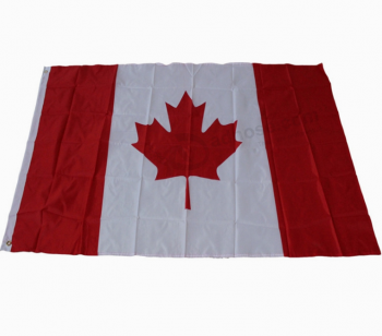Punto de alta calidad poliéster bandera nacional de canadá