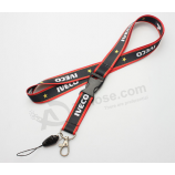 Custom business favor polyester lanyard for mobile phone 