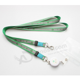 Hot sale custom polyester work badge holder lanyard
