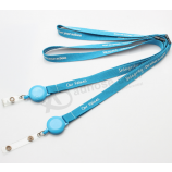 Promotional gift yoyo neck lanyard for badges with custom logo
