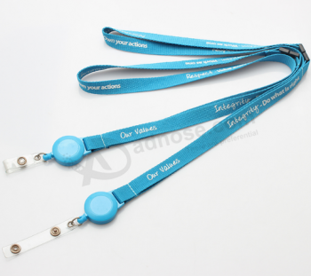 Promotional gift yoyo neck lanyard for badges with custom logo

