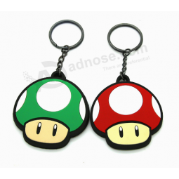 Wholesale rubber pvc keychain soft rubber keychains