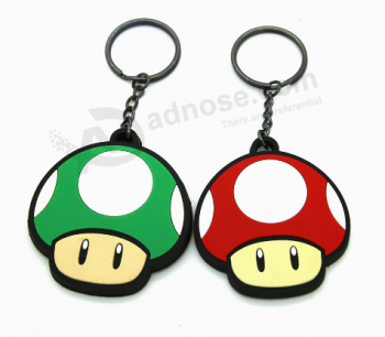 Wholesale rubber pvc keychain soft rubber keychains