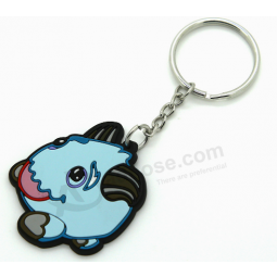 Promotional gift cheap puppy pvc cartoon keychain