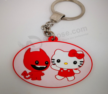 Chaveiro de borracha logotipo personalizado soft pvc keychain