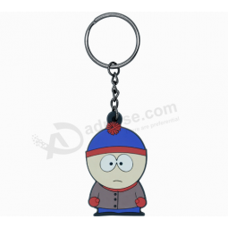 High quality rubber key ring soft pvc keychain for sale