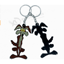 Silicone pvc Cartoon Keychain soft touch pvc key tag