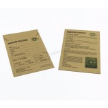 卸売り格安カスタム印刷ロゴ製品包装クラフト紙の封筒