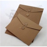 Custom Size & Logo Kraft Paper C5,C6,A4,A5 Envelope With String