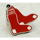 Promotional Gift Cartoon Rubber Keychain for Christmas with high quality and any size