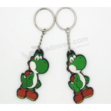 Newest Design Cartoon Rubber PVC Key Chain Rings Supplier with high quality and any size