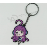 Wholesale Custom Design Rubber PVC Key Chain For Girls with high quality and any size