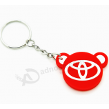 Rubber Car Brand Keychain Soft PVC Car Logo Key Tag with high quality and any size