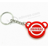 Custom Logo Soft PVC Key Tag Embossed Logo Rubber Keychain with your logo