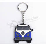 Cheap Promotional Car Shape Rubber Keychain For Car Key with your logo