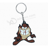 Popular Soft Toy Keychains Custom Shape PVC Rubber Keyring with high quality