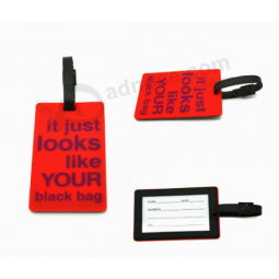 Cheap Promotional Custom Travel PVC Rubber Luggage Tag