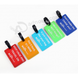 Custom Waterproof Bulk Silicon Rubber Luggage Tag Design