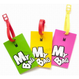 Factory Price Travel Soft PVC Luggage Tag For Bag