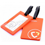 Kundenspezifischer weicher PVC-Reisegepäckanhänger-Gummigepäckanhänger 