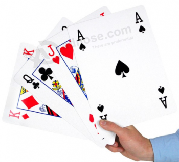 卸売ゲームポーカー厚いプレーポーカーカードのカスタム
