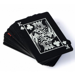 Newest Design Cheap Custom Black Playing Cards Poker