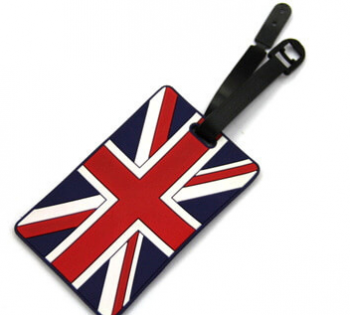 Custom Country Flag Rubber Luggage Tags UK