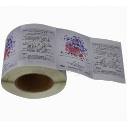 Cheap Custom Adhesive Bottle Labels Roll Printing Wine Label