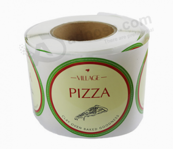 Adhesive Pizza Sticker Frozen Packaging Food Labels
