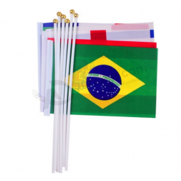 Bulk Custom Mini National Hand Waving Flag For Sale