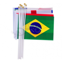 Bulk custom mini nationale hand zwaaien vlag te koop