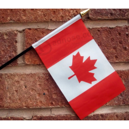 Bandera de Canadá de mano del país mundial para promocional