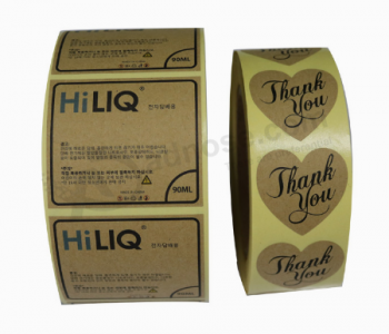 Customized Fancy Adhesive Packaging Label Printing Thank You Stickers