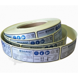 Custom Polyester Matte Sticker Vinyl Shinny Portable Source Labels Printing