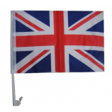 China-Lieferant strickte Polyester-Autofensterflagge Großbritannien