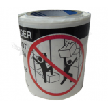 耐用的胶粘剂安全禁止标志标签打印警告标志标签