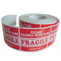 Factory Directly Adhesive Paper Material Fragile Label Care Stickers
